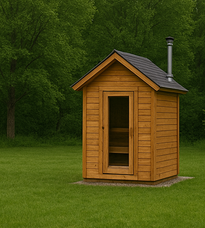 Finnish Traditional Sauna Outside image
